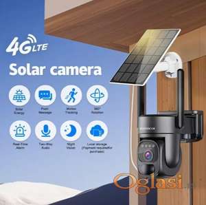 4G LTE SIM solarna sigurnosna kamera sa solarnim panelom